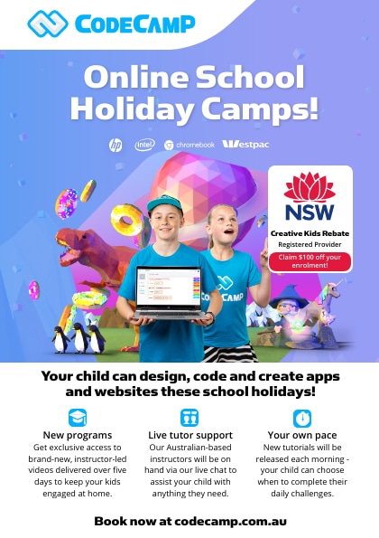 Code Camp, Online Holiday Camps NSW