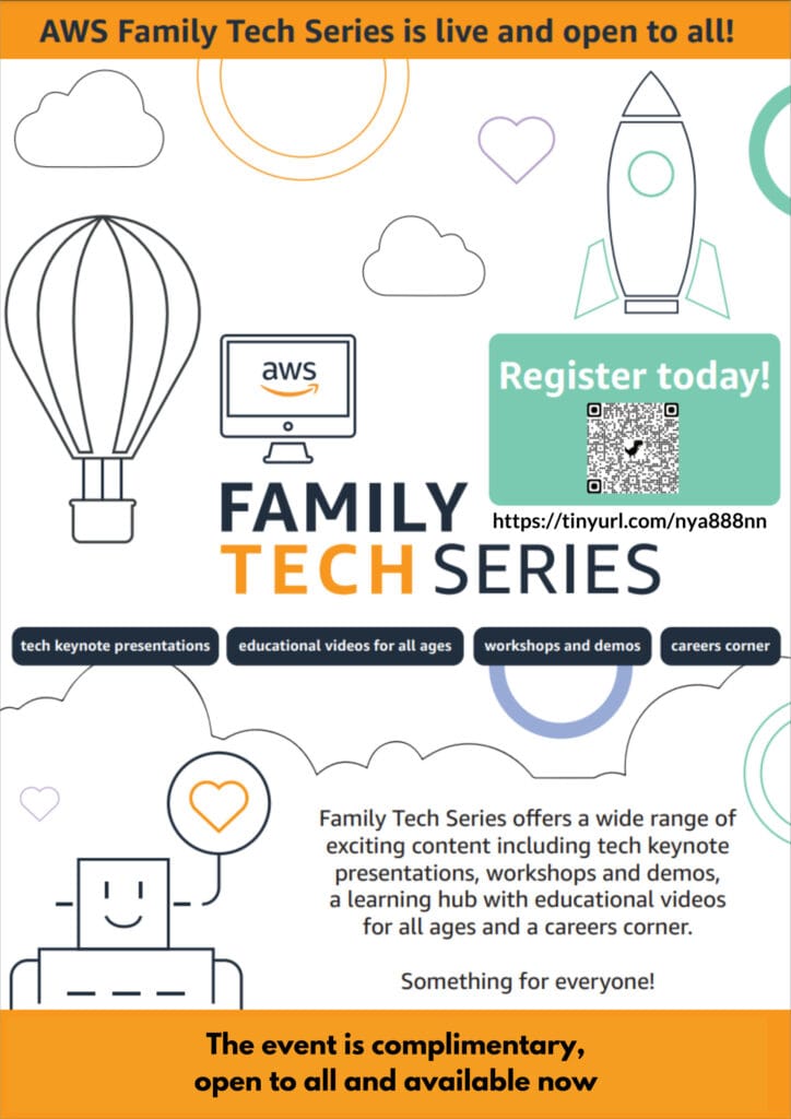 Careers Information, AWS Family Tech Series Poster 2