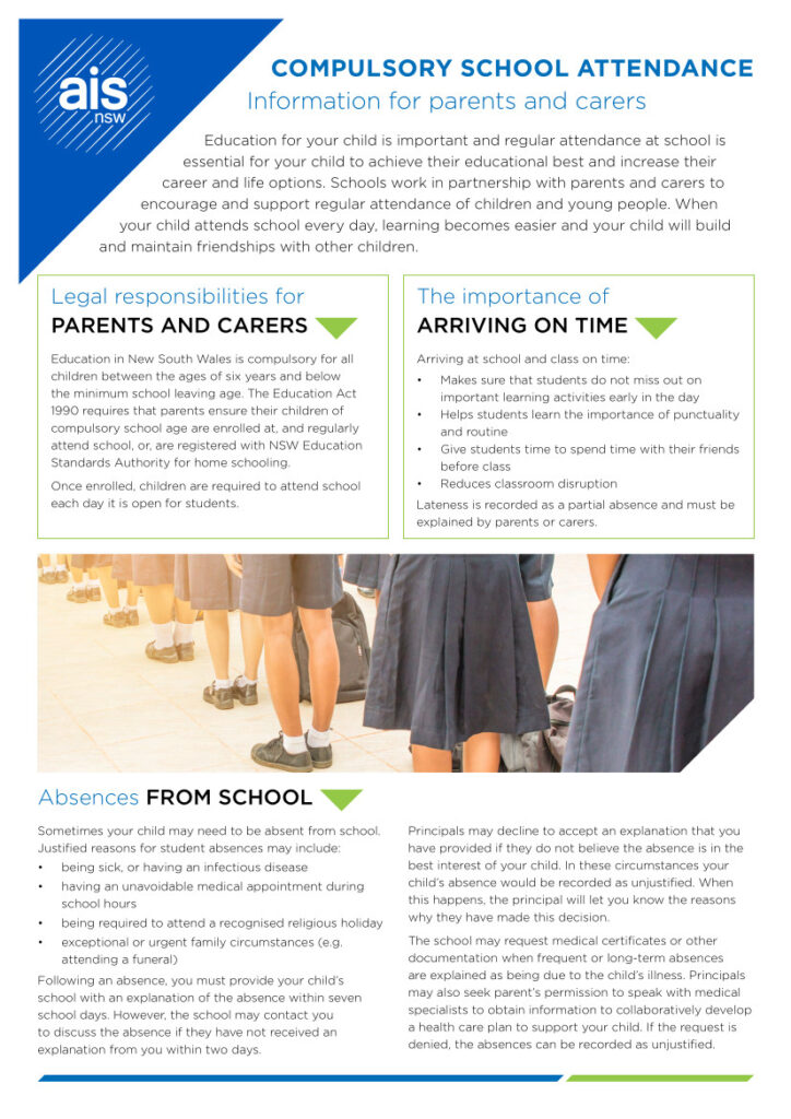 Office News, Compulsory School Attendance information AIS Flyer