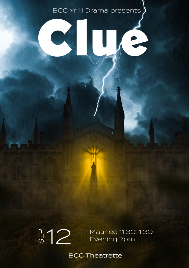 Drama Production - 'Clue', Clue Poster Drama