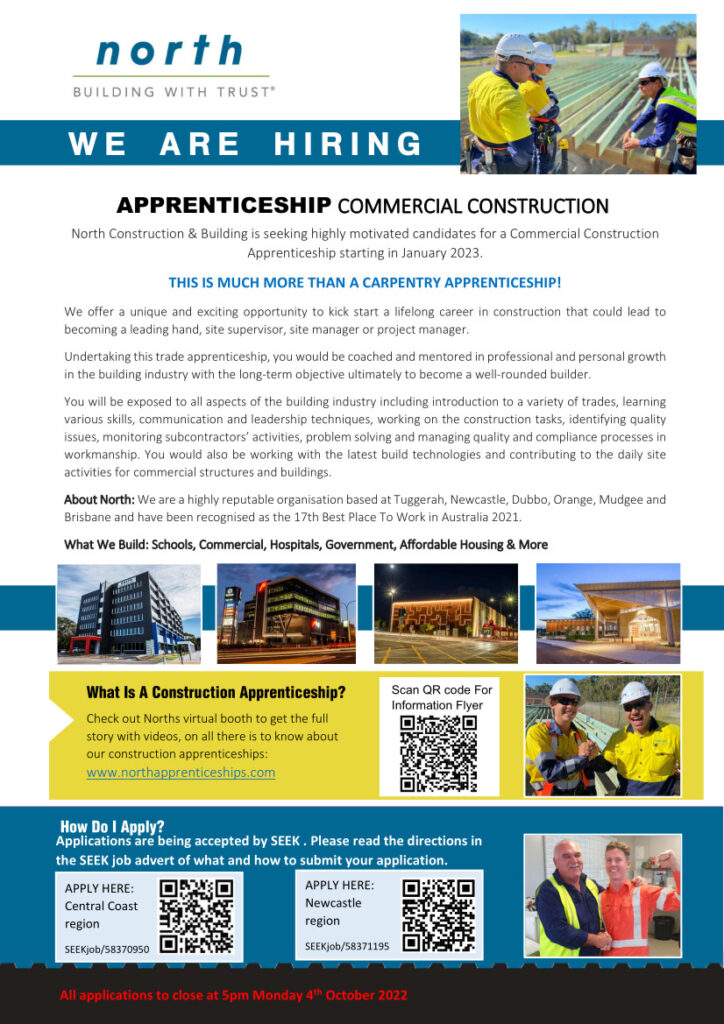Careers News, Apprenticeships 2022 23 Schools Flyer Tugg Newcastle