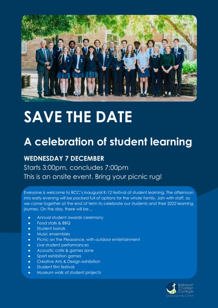 Celebration of Learning - Save the date, 2022 COL Event Save the Date
