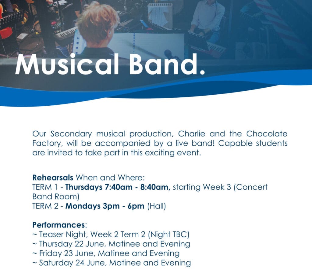 Creative Arts News, Music Ensemble Brochure Secondary 2023