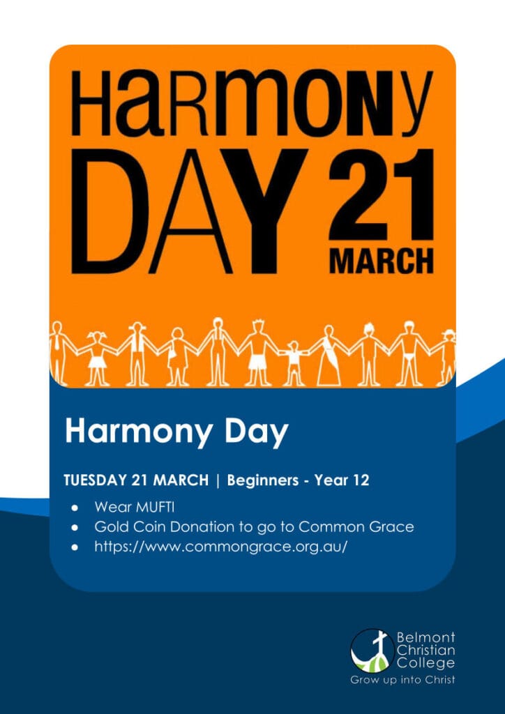 Harmony Day 2023 - MUFTI Day, Harmony Day 2023