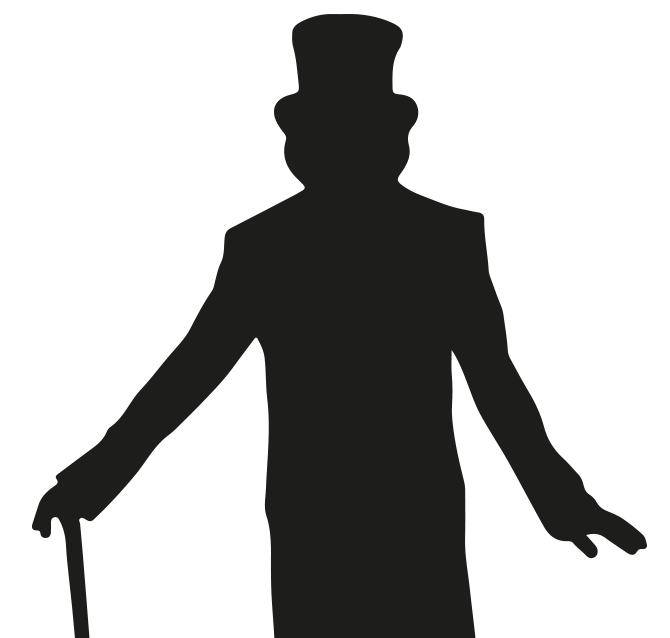 wonka silhouette Charlie & The Chocolate Factory, wonka silhouette