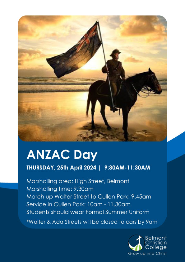 ANZAC Day, Anzac Day Flyer 2024 2