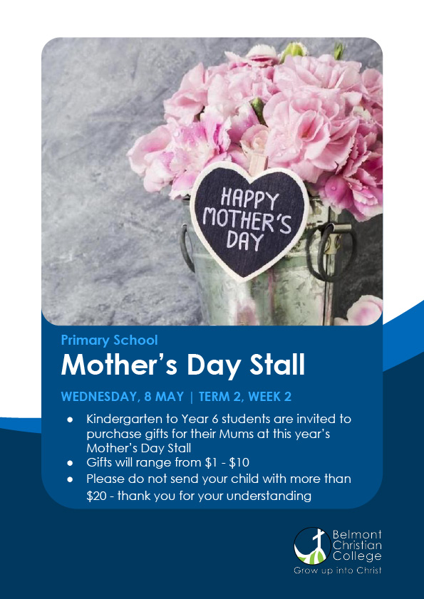 Mother's Day at BCC, Mothers Day Stall 2024